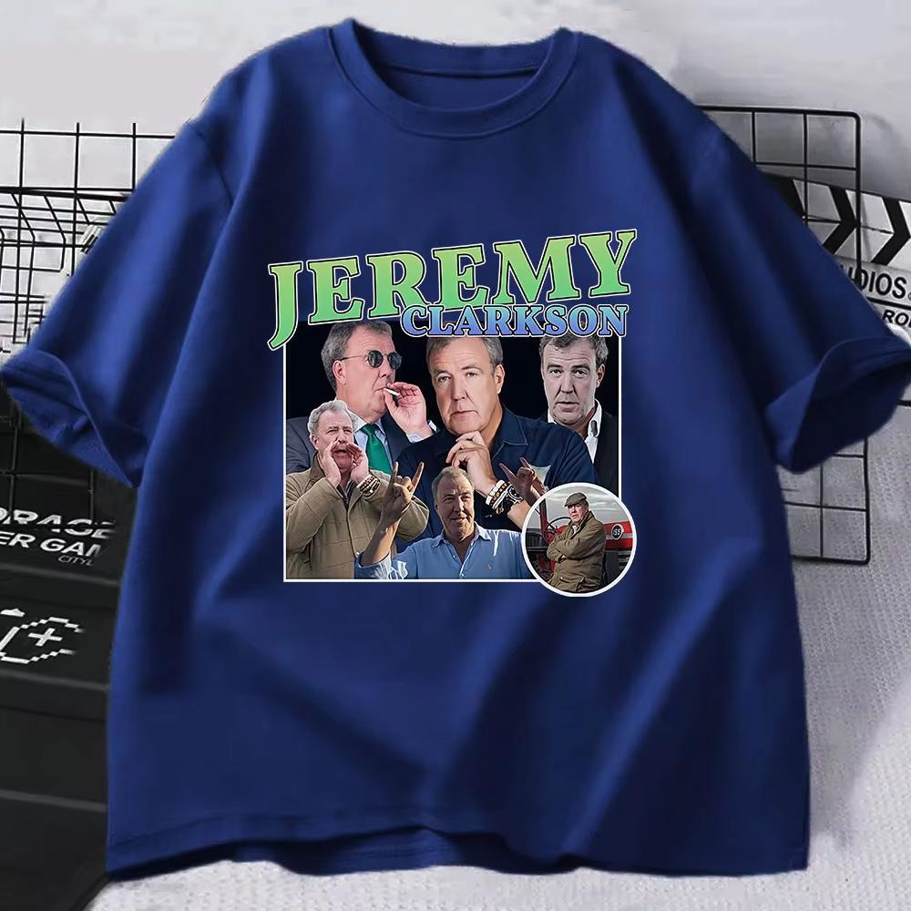 Hommage Jeremy Clarkson Grafikdruck T-Shirt Herren Damen Kleidung Lässig Baumwolle Übergroß Kurzarm T-Shirts