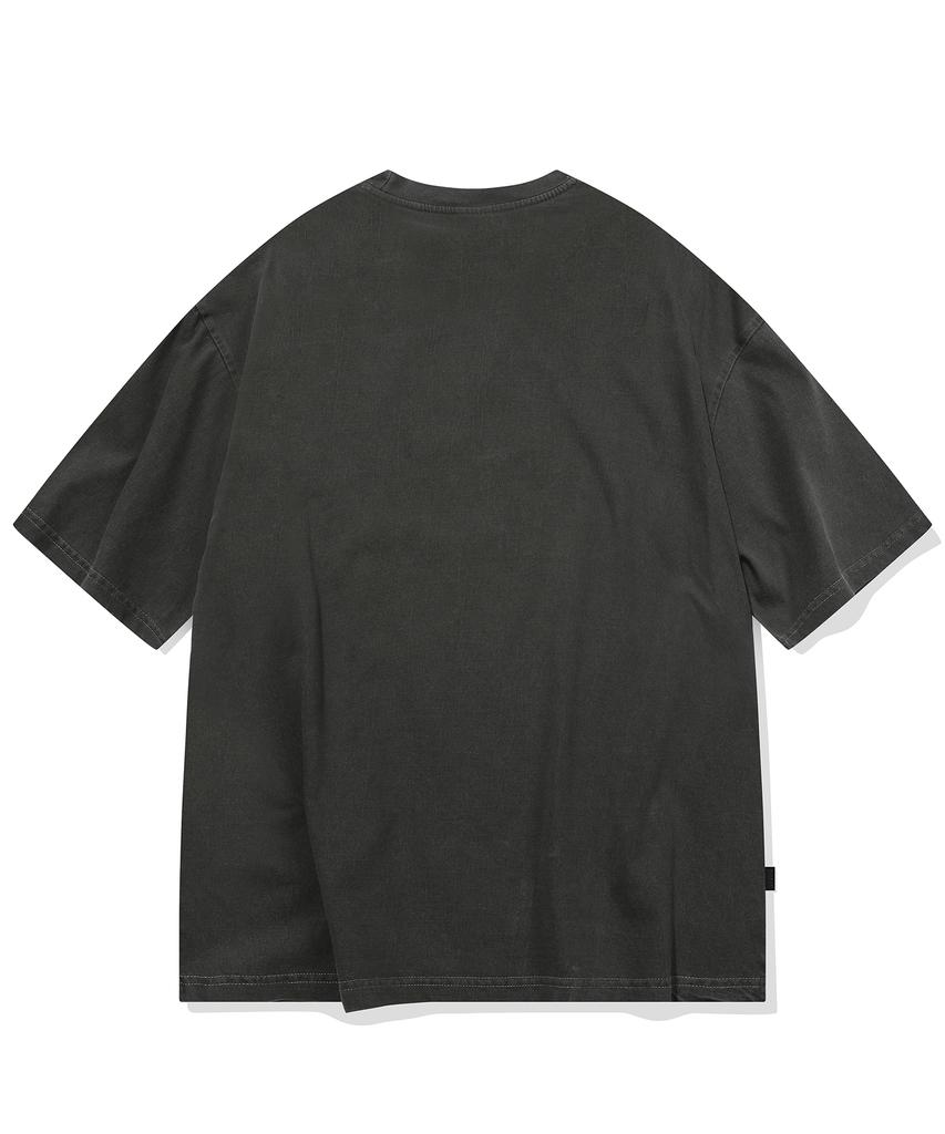 CPGN STUDIO Daisy Pigment Short Sleeve T-Shirt Smoke Black