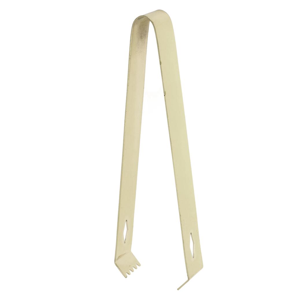 Cocktail Tong Thickened Rhombus Stainless Steel Food Ice Sugar Cube Tong for Bar Gold Plating