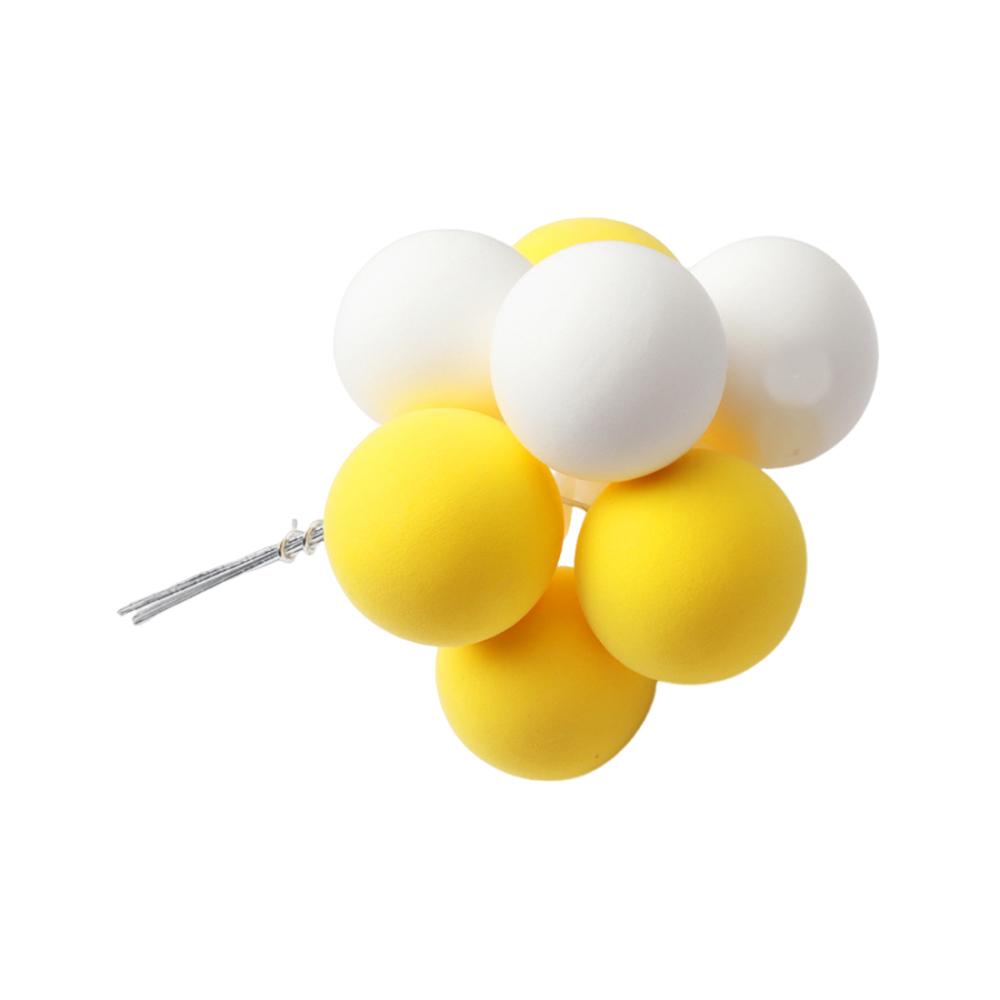 8Pcs Mini Balls Cake Toppers Color Balloons Cake Decoration Cupcake Flag Dessert Diy Supplies Birthday Decoration Baby Shower