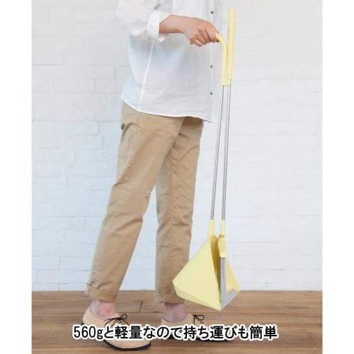 Tidy Sweep White Gray "Professionally Designed! Specially Designed Broom & Dustpan Set" Comfortable Grip Brush for Easy Posture and Trash Disposal, Cl
