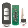 jingyuqin 2/3 Buttons Smart Key Fob 433Mhz ID49 For MAZDA CX-3 Axela CX-5 Atenza Model SKE13E-01 SKE13E-02 Car Remote Control