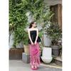 Kumikumi Pure Desire Set Puffy Hem Tube Top Vest Women Summer Irregular Drape Skirt Two-piece Set