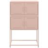 Pink Sideboard 68.5 x 38.5 x 107 cm Steel