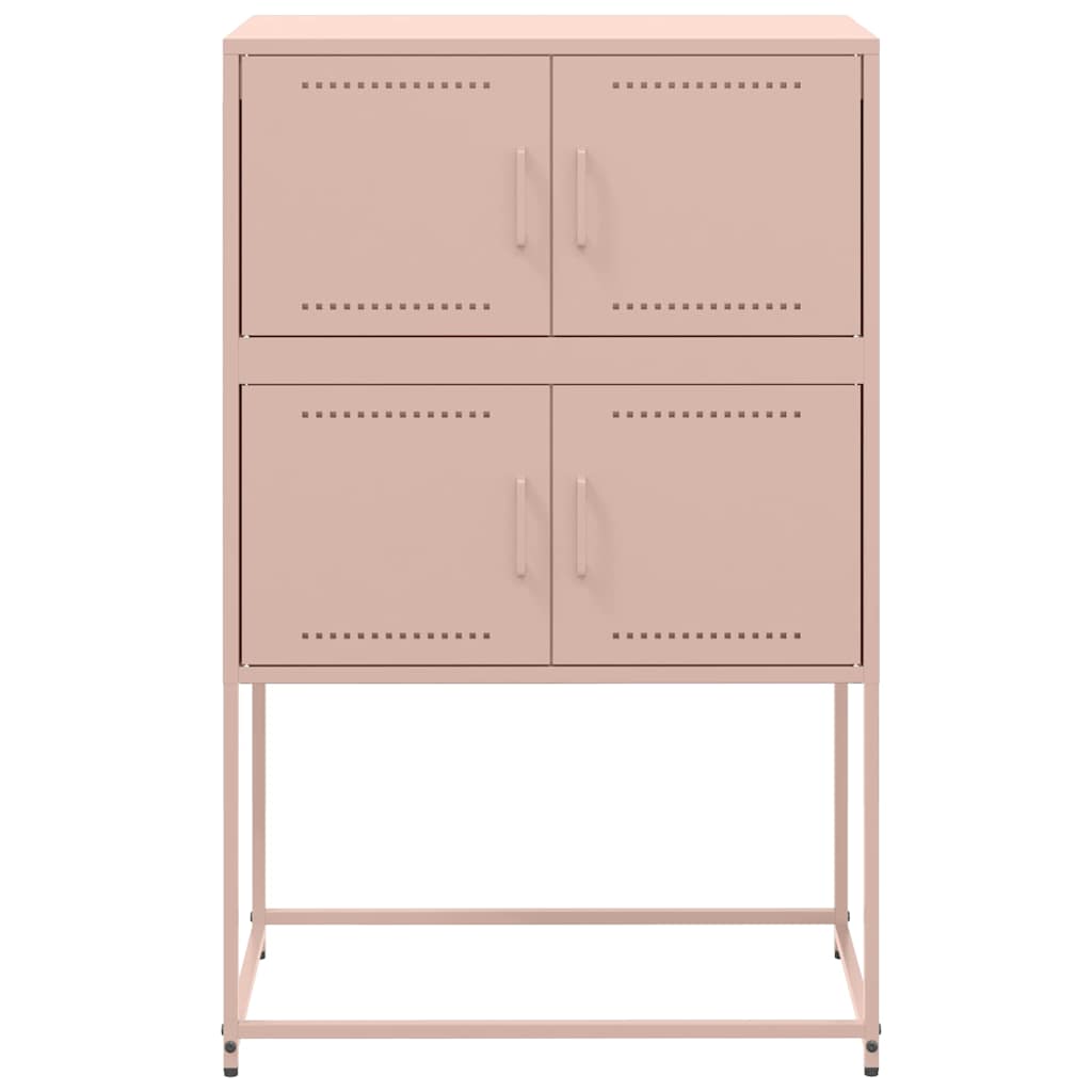 Pink Sideboard 68.5 x 38.5 x 107 cm Steel