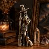 Vintage Wizard Figurine Halloween Magic Witch Figurine Table Decor Magician Statue  Gift