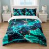 World of Warcraft Schlafzimmer 3-teiliges Bettwäscheset Weiches Bettlaken Kissenbezüge Heim Bettwäsche Dekoration
