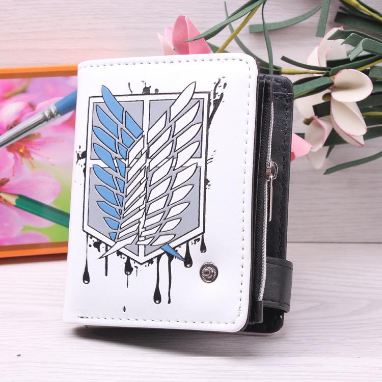 Anime Shingeki No Kyojin Scouting Legion Recon Corps Purse Short Wallet