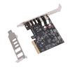 PCIe USB 3.2 Gen 2 Expansion Card 10Gbps 5 Ports USB Hub PCI Express 3.0 X4 Adapter for Desktop SSD Box Workstation