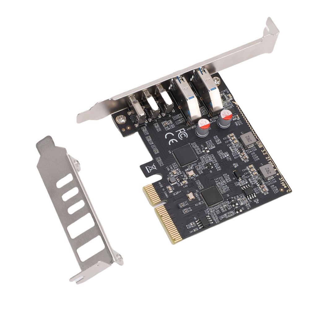 PCIe USB 3.2 Gen 2 Expansion Card 10Gbps 5 Ports USB Hub PCI Express 3.0 X4 Adapter for Desktop SSD Box Workstation