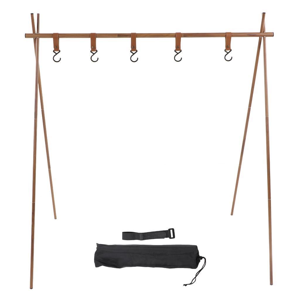 Lightweight Camping Hanging Rack Hook Design Aluminum Alloy Outdoor Camping Hanging Rack for BBQ