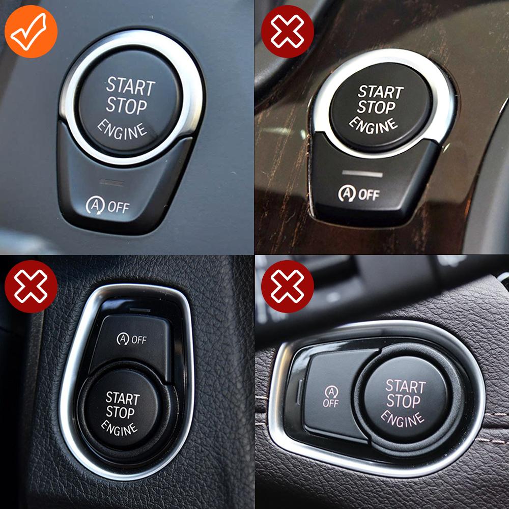 G30 G01 G12 Bilmotor Tändning Start Stopp AV-knapp Skyddslister För BMW 1 5 6 7 X3 X4 Serie F52 G31 G08 G02 F98 G32 G11