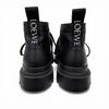 Great LOEWE short boots Mid-cut combat boots black leather Women 36 L815285X72 Used