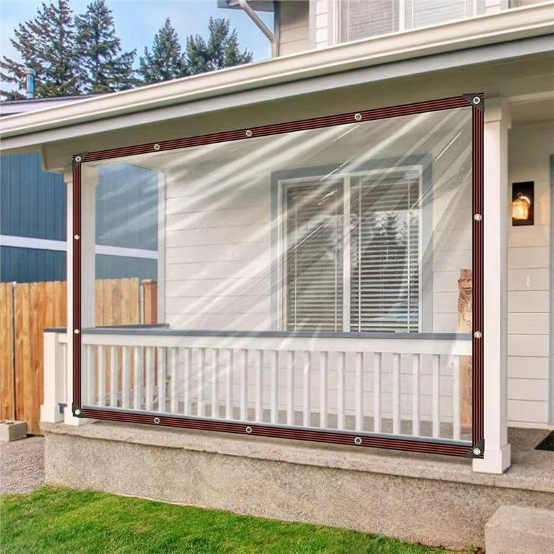 Patio Rain Cover, Outdoor Rainproof Tarpaulin,Wind And Rain Resistant Tarp For Home