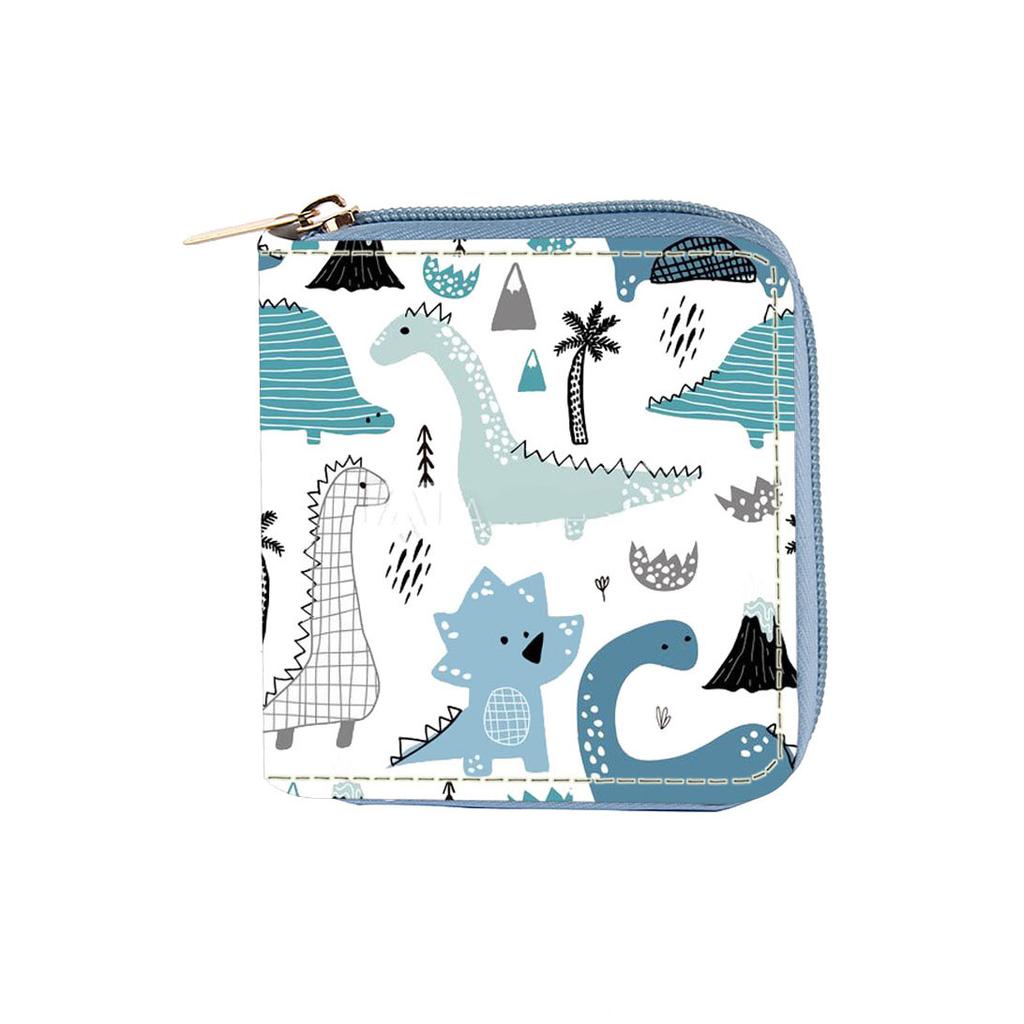 Short dinosaur zipper small wallet, children's bag wallet clutch bag