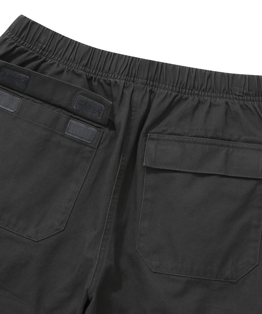 COLUMBIA UNIVERSITY Sl-Label Belted Cargo Cotton Pants Charcoal