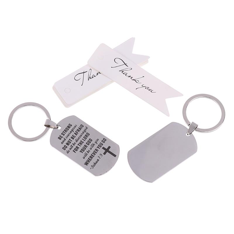 12Set Cross Christian Gifts Inspirational Bible Verse Keychain, Be Strong And Courageous Pendant, Religious Jewelry For Birthday