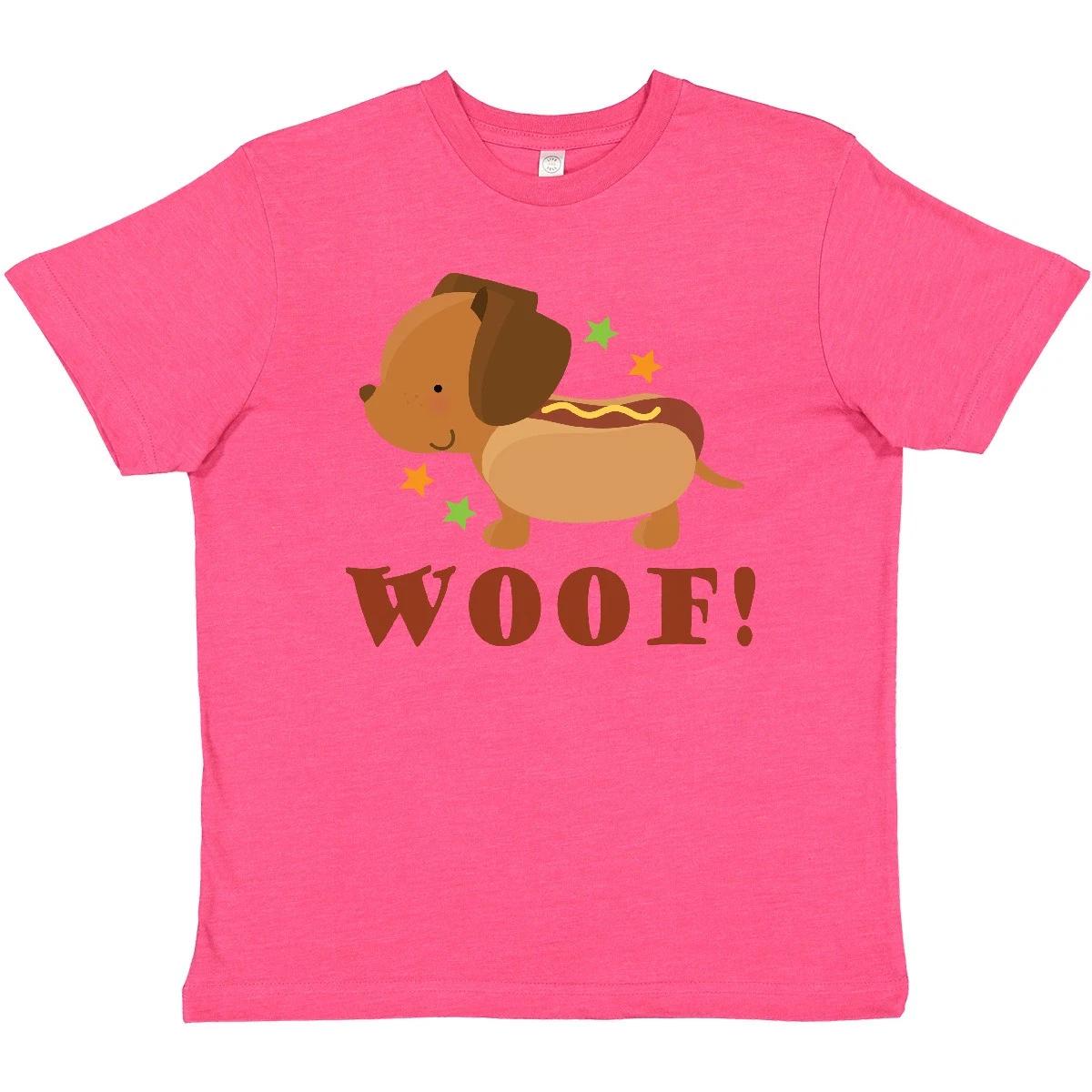 

Inktastic Dachshund Hot Dog Funny Youth kids boys T-Shirt Wiener Humor Tee Kids Children 110