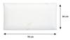 Orthopedic Flat Thermoplastic Memory Pillow + Zippered Case