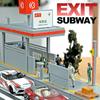 1:64 Scale Metro Station Model Simulated Architecture Scene Model  Sand Table Layout