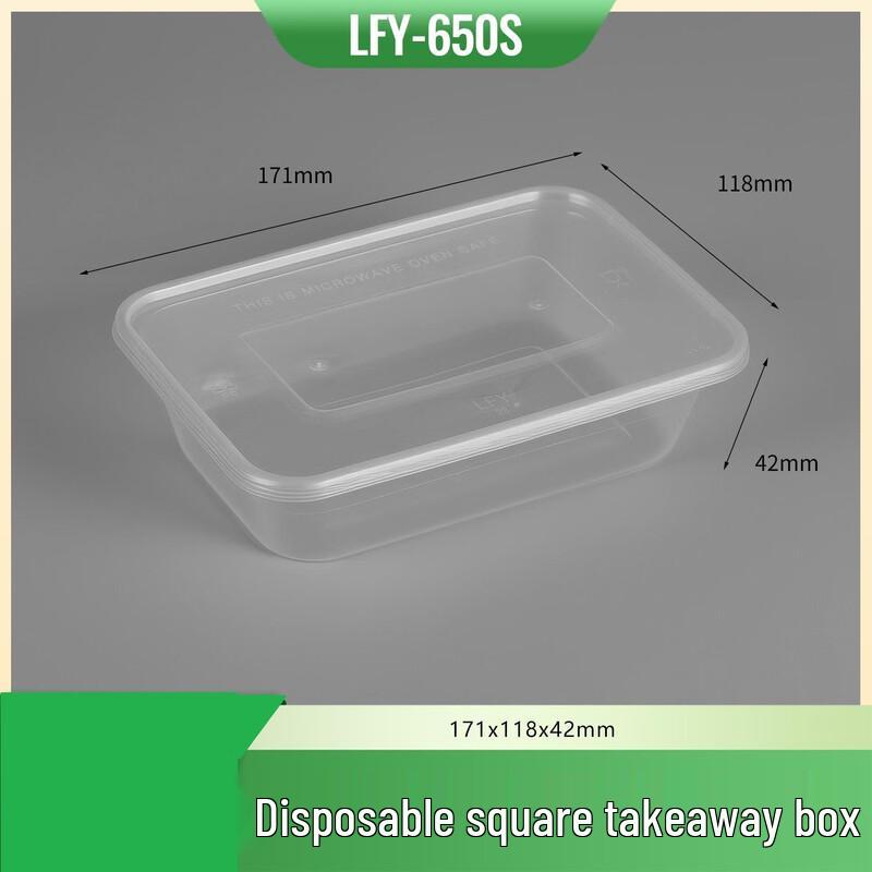 ZISIZ Disposable Plastic Takeaway Containers