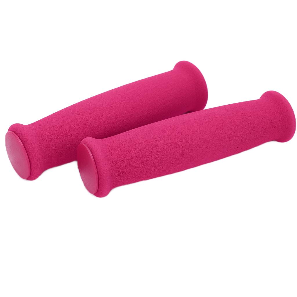 2pcs Hand Grips Covers Foam Sponge Anti Slip Lightweight Bicycle Handlebars Protectors for Road Mountain BicyclePink