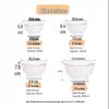 AVADEN Pure White Ceramic Rice and Noodle Bowls with Gold Rim