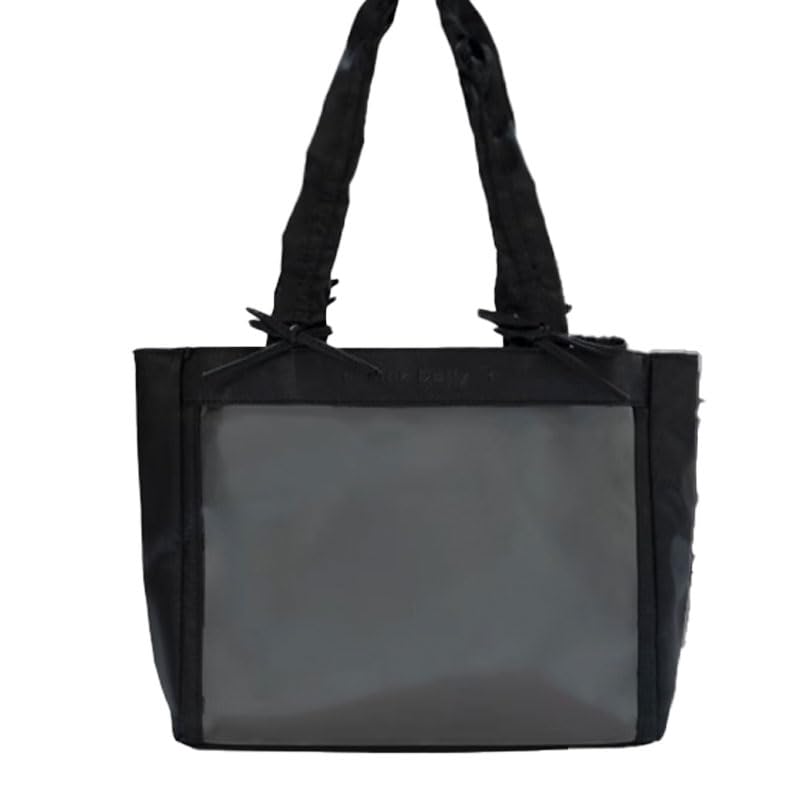 

Атласная сумка Ita с двойным сшитым мешочком Milk Dolly Oshikatsu Goods Otakatsu Itaba Itaba Ita Bag Clear Bag Transparent Black [FUYUUNEKO] g.triger [Предмет]