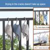 Stainless Steel Windproof Hanging Shoe Rack for Balcony or Dormitory