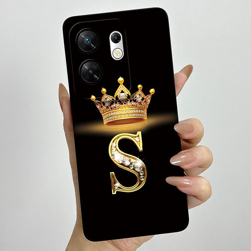 Case for infinix Zero 30 4G 5G Case X6731 Crown Letters Soft Silicone Shockproof Cover For Infinix Zero30 4g Cases X6731B Funda