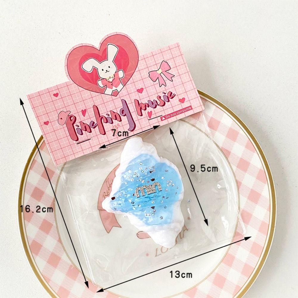 Kneading Cat Paw Squeeze Toy Soft Sea Salt Croissant Pinch Toy Donut Fidget Toy  Kids Tricky Doll