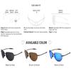 MAXJULI Men sunglasses Classic UV400 Fashion Driving Sports Unbreakable Rimless Design Oval Male for Women's TR90 Material Frame Sun Glasses 8008