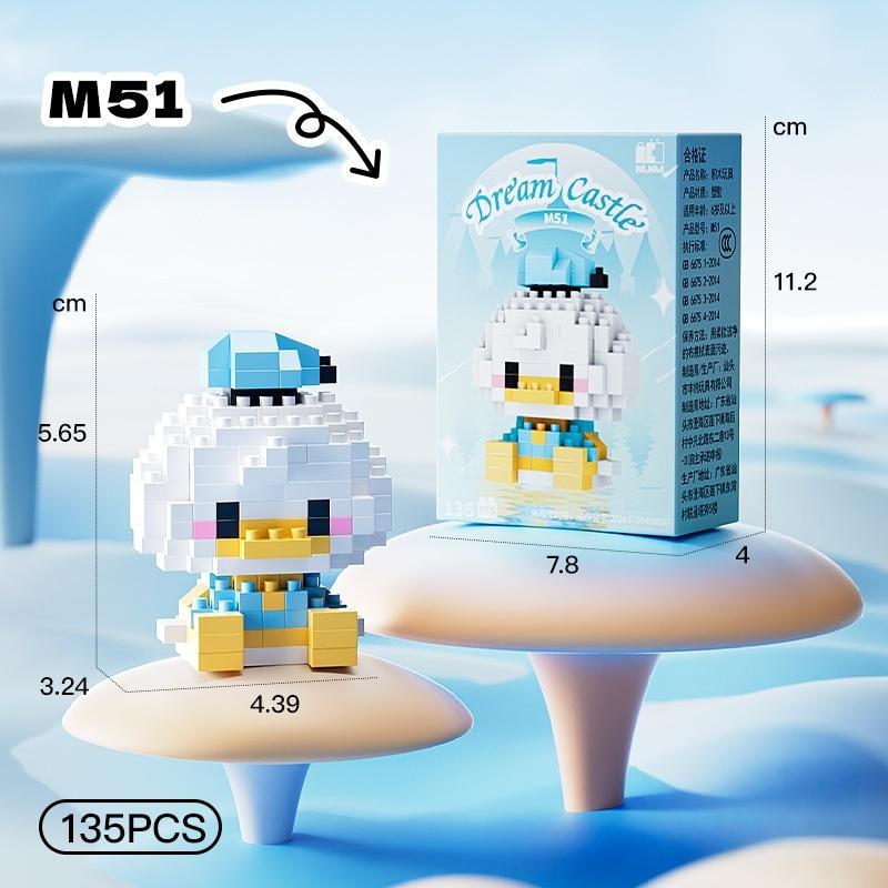Assembly Model Building Blocks, Doll Toys Are Suitable Educational Diy Games, Cartoon Anime Games, Back-To-School Learning