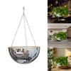Creative Disco Ball Flowerpot Plastic Hemisphere Hanging Basket Home Decoration Home