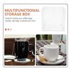 1pc Tea Bag Organizer Box Clear Acrylic Desktop Storage For Coffee Bags Sundries Holder Kitchen Home Transparent Compartment