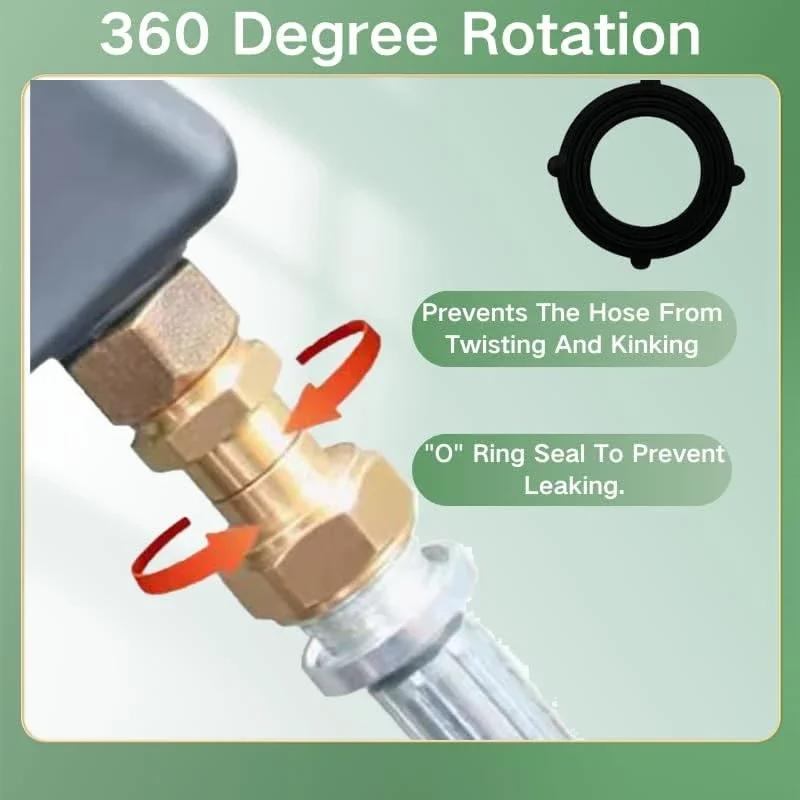 Anti-Twist Pressure Washer Swivel Connector M22 14/15mm - High Pressure Gun Adapter for Car Wash Patio Cleaning