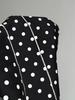 Women's Black & White Polka Dot Spaghetti Strap Lace Tank Top - Sweet & Spicy Spring/Summer Style