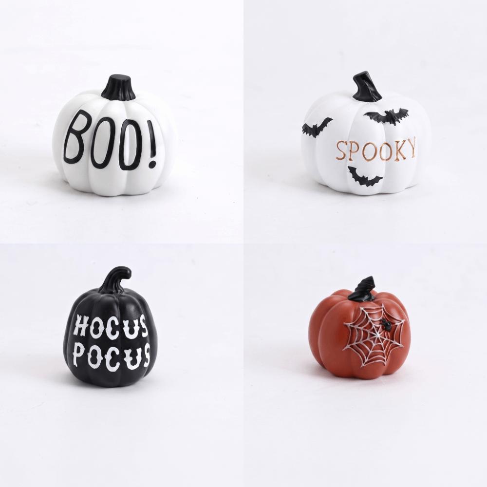 Solid Color Resin Pumpkin Ornament Synthetic Resin Thanksgiving Pumpkin Decor Halloween