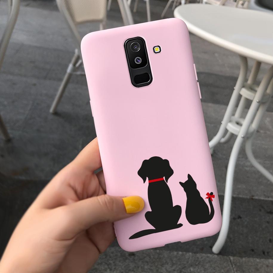 For Samsung A6 Plus 2018 Case Original Butterfly Silicone Funda Soft Protective Cover For Samsung Galaxy A6 2018 A6+ A6Plus Capa