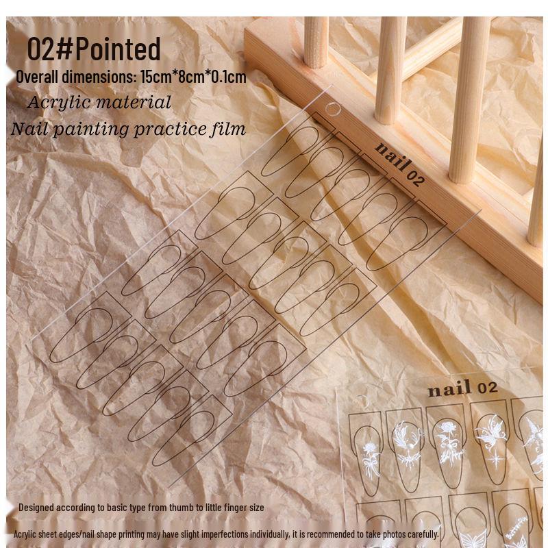 

Нейл-арт Многоразмерная Т-образная Овальная Тренировочная Доска для Новичков - Акриловый Дисплей для Салонных Принадлежностей