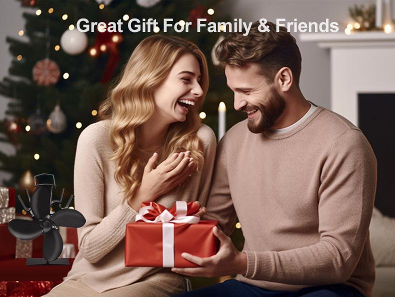 Thermoelectric Wall-Mounted 12-Blade Double-Headed Chimney Fan - Powerful Bestseller