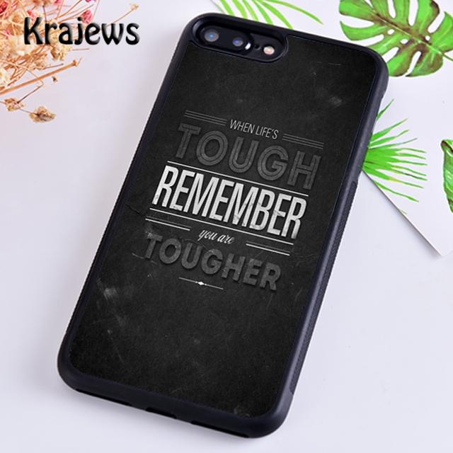 Krajews Motivational Gym Inspirational Quotes Phone Case For iPhone 17 Air 16 15 14 plus 11 12 13 pro max coque Fundas