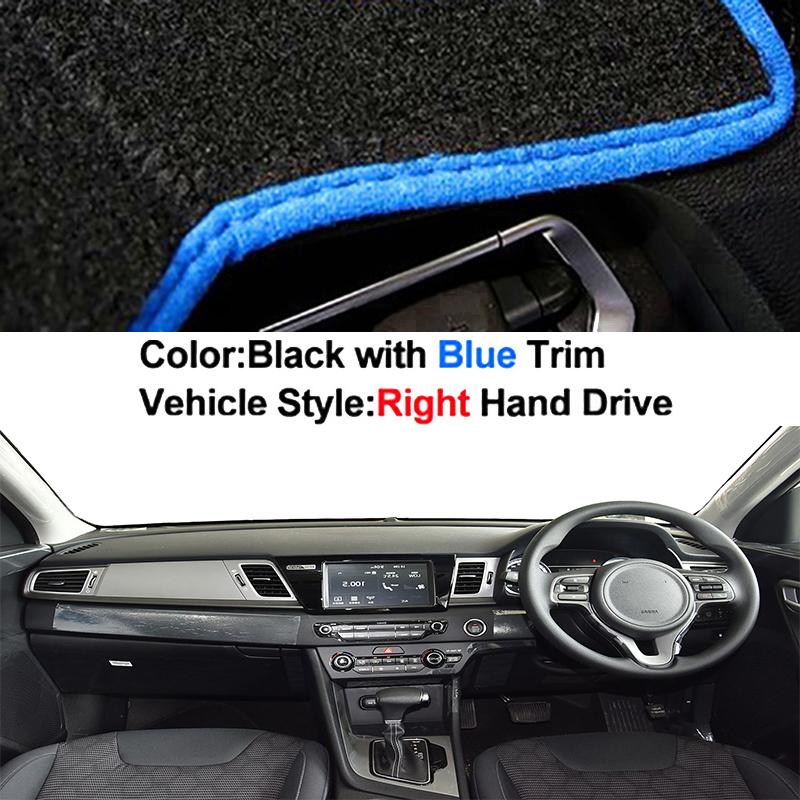 Car Dashboard Cover Dash Mat Carpet for Kia Niro DE Hybrid E-Niro I 2016 2017 2018 2019 2020 2026 Anti-UV Sunshade Cushion