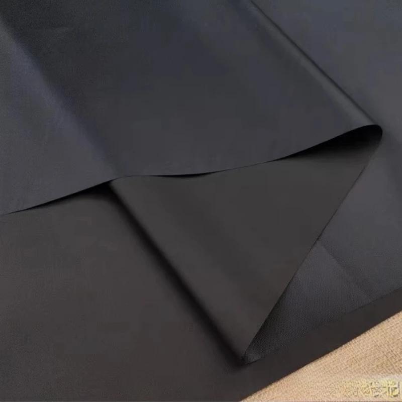 210D Silver Coated Cloth Sunscreen Thin Oxford Waterproof Fabric 180T Black Glue By The Meter for Raincoat Umbrella Tent Sewing