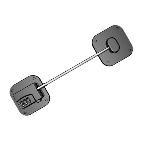 Child Safety Refrigerator Door Lock Multi-Purpose Adhesive Kitchen Microwave Dishwasher Oven Cabinet Fridge Door Baby Proof Lock Child Proofing Safety