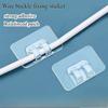 100pcs Waterproof, Heavy-duty Hooks Made of Transparent Plastic, For Use In Outdoor Light Strings; Heavy-duty Cable Clips