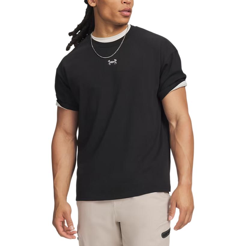 Under Armour T Shirts Men s Absolute Black Crew Neck L