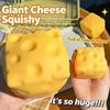 Realistic Pink Cheese Squishy Stress Reliever Malleable Soft Sensory Fidget For Kids Adults Cute Novelty Gift For Cheese Lovers