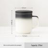 Chaxun Gradient Ceramic Mug with Lid & Filter