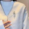 Metallo, pieno di diamanti, perle, rose, spille, carini, grandi corpetti, temperamento, spille, abiti e accessori